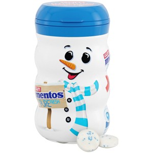 Mentos Fresh Mint Christmas Snowman Chewing Gum - 3.53oz - 1 of 4