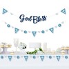 Big Dot of Happiness Blue Elegant Cross - Boy Religious Party Letter Banner Decoration - 36 Banner Cutouts and God Bless Banner Letters - image 2 of 4