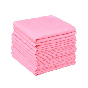 Unique Bargains Party Wedding Restaurant Cocktail Banquet Sateen Napkins 12 x 12 Inches 12 Pcs - 1 of 4