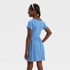 Girls' Short Sleeve Ribbed Dress - Cat & Jack - 2 of 3