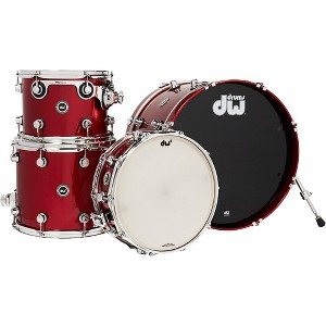 DW DWe Wireless Acoustic-Electronic Convertible 4-Piece Shell Pack With 20" Bass Drum Lacquer Custom Specialty Black Cherry Metallic - 1 of 1