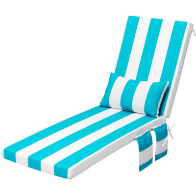 Crestlive Products 1PC 72in Outdoor Lounge Chair Cushion Patio Chaise Lounge Chair Cushion for pool Lawn etc