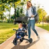 RISOKEYS Baby Wagon 3-in-1 Push Tricycle, & Balance Bike with Adjustable Settings, Toddler Wagon, Baby Bike with Shady Canopy,Ages 1.5-4,Blue - 2 of 4