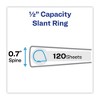 Avery Heavy-Duty Non Stick View Binder with DuraHinge and Slant Rings, 3 Rings, 0.5" Capacity, 11 x 8.5, White, 4/Pack - 2 of 4