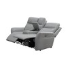 MAYEERTY Power Reclining Loveseat, Electric 2-Seat Recliner with USB Charging, Storage & Cup Holders for Living Room, Light Grey - 3 of 4