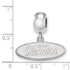 Black Bow Jewelry Sterling Silver Mississippi Rebels NCAA Bead Charm - 3 of 4