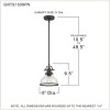 Grant 1-Light Palladian Bronze Mini Pendant Light - 3 of 4
