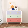 ORRD Kids 3-Drawer Dresser Colorful, Nursery Storage Cabinet with Anti-Tip Design, Baby Chest with Cartoon Pulls for Bedroom - 3 of 4