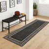 Modern Border Machine Washable Stain Resistant Rug for Living Room Bedroom - 2 of 4