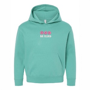The Juniper Shop Embroidered Be Kind Turning Smiles Youth Graphic Hoodie - 1 of 3