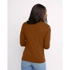 Hanes Women's Long Sleeve Cotton V-Neck T-Shirt - 3 of 4