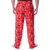 Marvel Studios Men's Wandavision Vintage Vision And Wanda Sleep Pajama Pants Red - 2 of 4