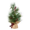 Kurt Adler 2-Foot Berries and Plaid Ribbon Green Tree - image 4 of 4