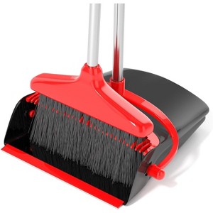Broom with Dustpan Combo Set, 54" Long Handle Household Dust Pan for Home Office and Kitchen Cleaning - 1 of 4
