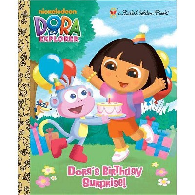 Dora's Birthday Surprise! - (Little Golden Book) by  Molly Reisner (Hardcover)