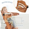 Convertible Wooden High Chair for Babies and Toddlers - Baby Feeding &Toddler Dining Chair with Removable Tray, Cushion and Harness - 4 of 4