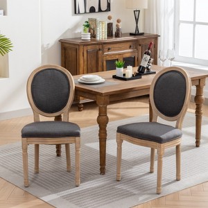 Vatros French Style Solid Wood Dining Chair - 1 of 4