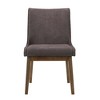 Set of 2 Ronan Standard Height Armchair Set Walnut - Picket House Furnishings: Contemporary Upholstered, Rubberwood Frame - 3 of 4