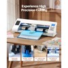 VEVOR Cutting Machine, Automatic Edge Detection Vinyl Cutter Machine with Design Software and Materials, Compatible with Multiple File Formats,White - 3 of 4