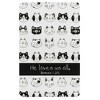 Dicksons He Loves Us All Cats Black and White 4 inch Paper Pocket Card Bookmark Pack of 12 - 2 of 4