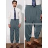 Lars Amadeus Men's Double Pleated Zipper Leg Tapered Formal Dress Pants - 4 of 4