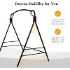 VINGLI Upgraded Metal Porch Swing Stand with Antique Bronze Finish, Heavy Duty 660 LBS Weight Capacity Steel Swing Frame with Extra Side Bar - 3 of 4