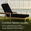 Honeycomb Outdoor Chaise Lounge Cushion - Sunbrella Canvas Black - 2 of 4