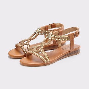 Women's Rhinestone Embellished Sandals - LASCANA - 1 of 4