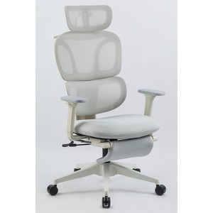 NicBex Adjustable Ergonomic Office Chair with Footrest,Dynamic Lumbar Support,2D Headrest,2D Armrest for Work Study,Gray - 1 of 4