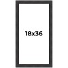 PosterPalooza | Panoramic Traditional Black Picture Frame - UV Acrylic, Foam Board Backing, Hanging Hardware - 2 of 4