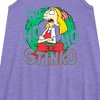 Girls' - Hey Arnold! - Ho Ho Ho Stinko Graphic Sleeveless Aline Dress - 2 of 3