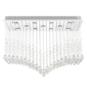 CWI Lighting Twinkle 11 Light Flush Mount With Chrome Finish - 1 of 4