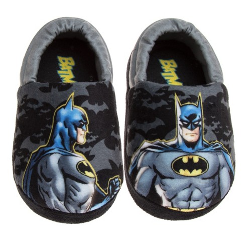 Dc Comics Batman Dual Sizes Boys Slippers - Black/yellow, 5-6 : Target