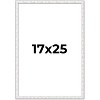 PosterPalooza | Textured White Picture Frame - UV Acrylic, Foam Board Backing, Hanging Hardware - 2 of 4