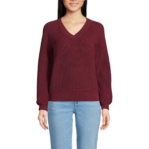 Lands' End Women's Drifter Balloon Sleeve Sweater - 1 of 3