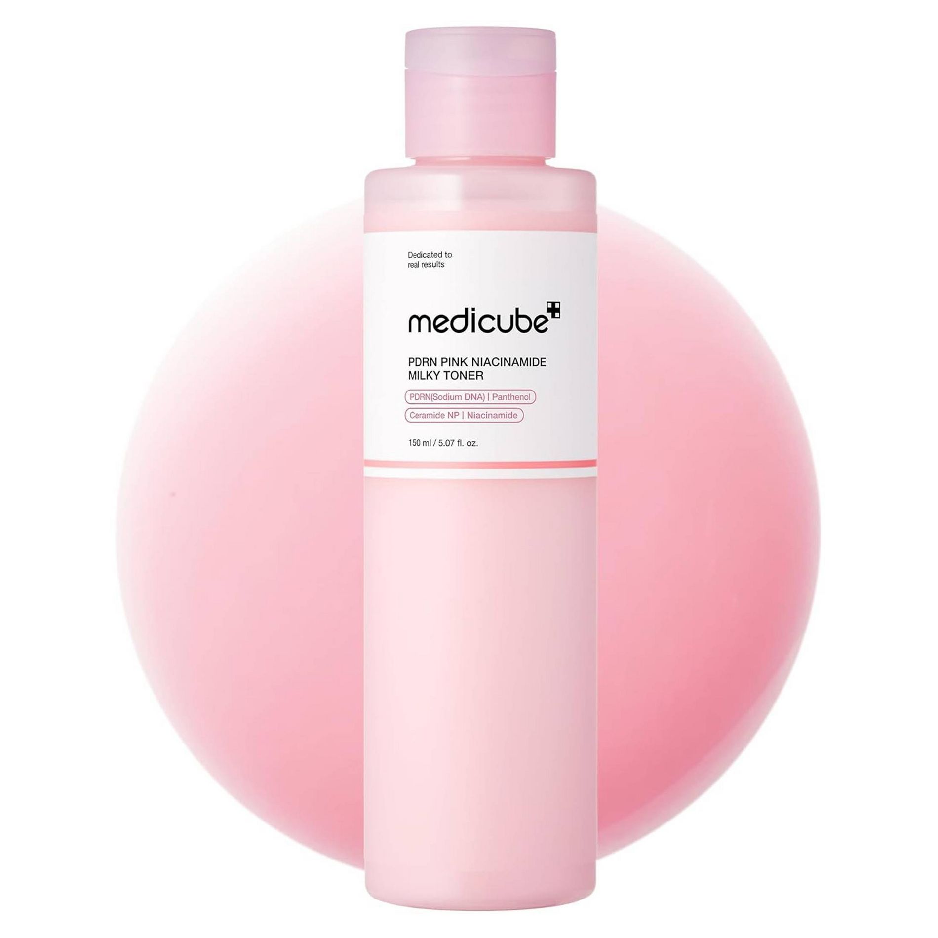 medicube PDRN Pink Niacinamide Milky Toner Korean Skincare - 5.07 fl oz: Moisturizing, Skin Tone Improvement, Pore Reduction