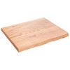 vidaXL Wall Shelf Light Brown 23.6 in.x19.7 in.x0.8 in. Treated Solid Wood Oak - 2 of 4