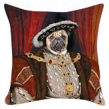 Accoutrements Henry the Pug 18"X 18" Pillow Cover
