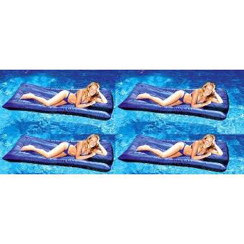4 Swimline 9057 Swimming Pool Inflatable Fabric Covered Air Mattresses Oversized