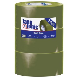 Tape Logic Duct Tape 10 Mil 3" x 60 yds. Olive Green 3/Case T988100LV3PK - 1 of 3