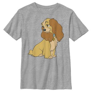 Boy's Lady and the Tramp Cute Side Profile Lady Portrait T-Shirt - 1 of 4