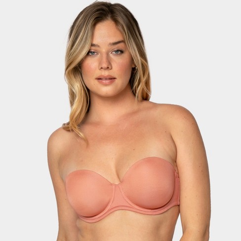 Smart&sexy Womens Full Support Light Lined Strapless Bra Tuscany Clay 40ddd  : Target