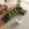 Oversized 132" Chenille Modular L-Shaped Sectional Sofa with 6 Pillows, 6-Piece Free combination, No Assembly Required - 4 of 4
