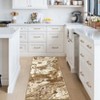 Abstract Marble Accent Rug, Soft Luxury Carpet for High Traffic Areas, Washable Rugs - 2 of 4