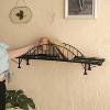 Sussexhome Metal Bridge Shelf for Desk or Wall, Unique Home Office Decor - 3 of 4