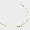 14K Gold Dipped Cubic Zirconia Initial Necklace - A New Day™ - 4 of 4