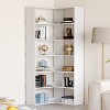 71.5" Tall L-Shaped Corner Bookshelf, 6-Tier Wooden Display Bookcase for Home & Office Storage, 23.6" Wide ¨C Rustic Brown - 2 of 4