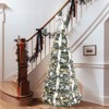 TIRAMISUBES 4/5/6-Inch Christmas Tree Fir Tree with LED Lights Pvc Hinges Branches for Christmas Indoor and Outdoor Holiday Decoration - 2 of 4