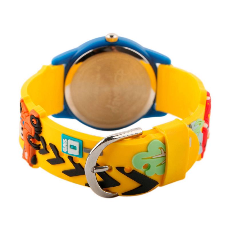 Boys&#39; Disney Cars Blue Plastic Time Teacher with 3D Strap Watch- Yellow, 3 of 6