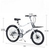 Infurnic Bicycles, 26 Inch Freestyle Bike for Men Women Boys and Girls, 7 Speed Cargo Bike, Silver, 65"*27.56"*42.13" - 2 of 4
